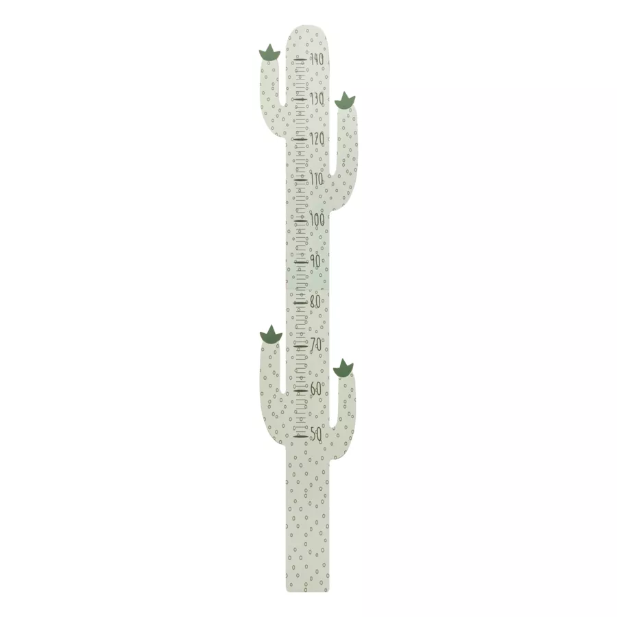 Toise murale bois enfant (H 140 cm) Cactus Vert