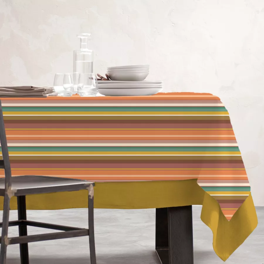 EM - Nappe en coton enduit 150 x 250 cm AJACCIO