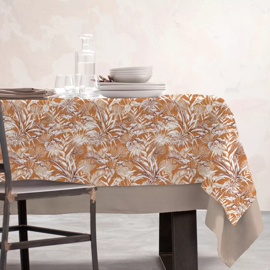EM - Nappe en coton enduit 150 x 350 cm GRANADA