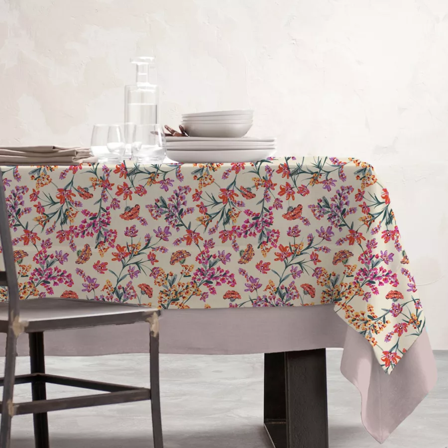 EM - Nappe en coton enduit 150 x 350 cm MARGOT