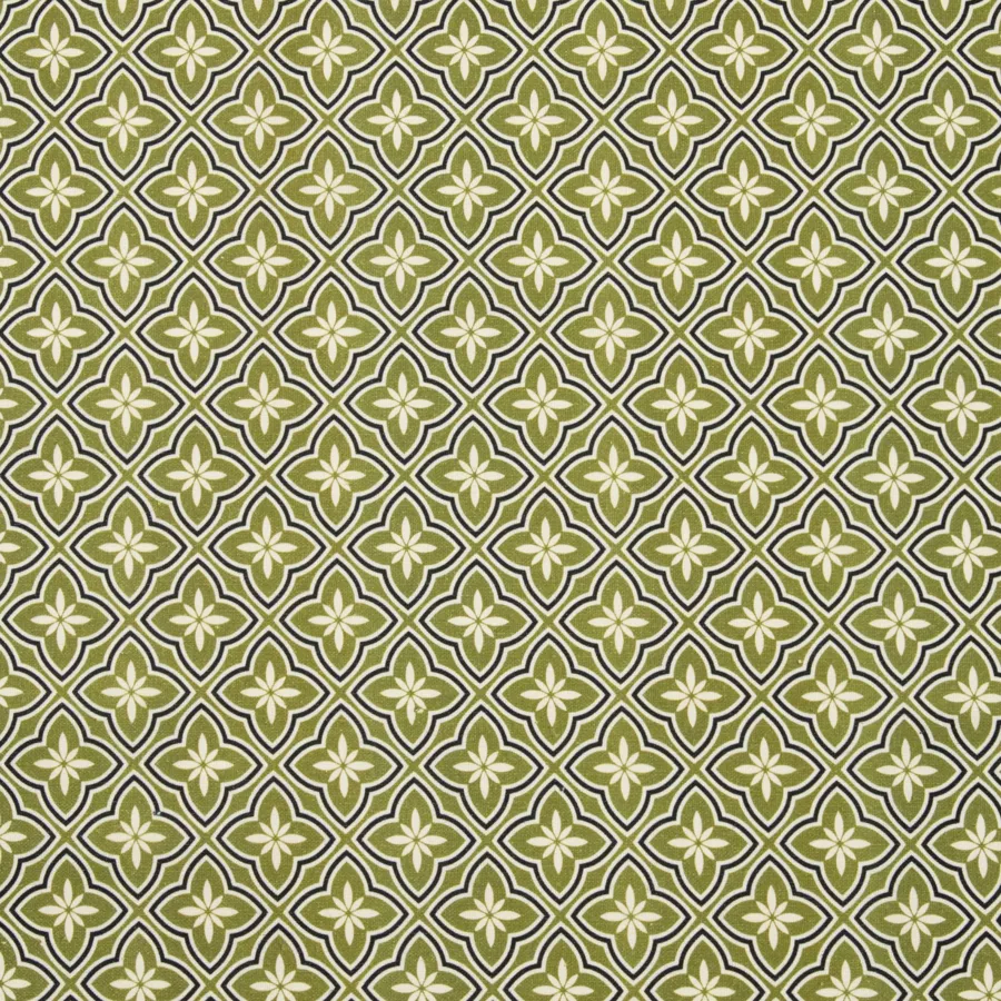 Rechthoekig gecoat katoenen tafelkleed (150 x 250 cm) Gloria Groen