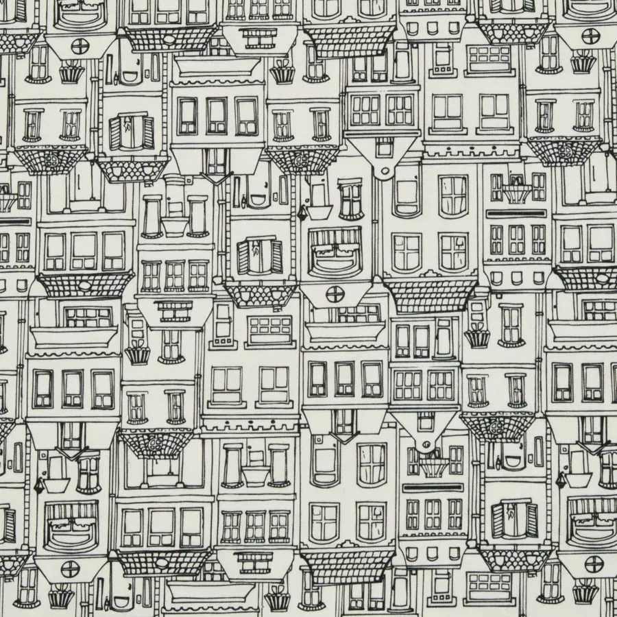 Tischdecke rechteckig Baumwolle beschichtet (150 x 250 cm) Home Grau