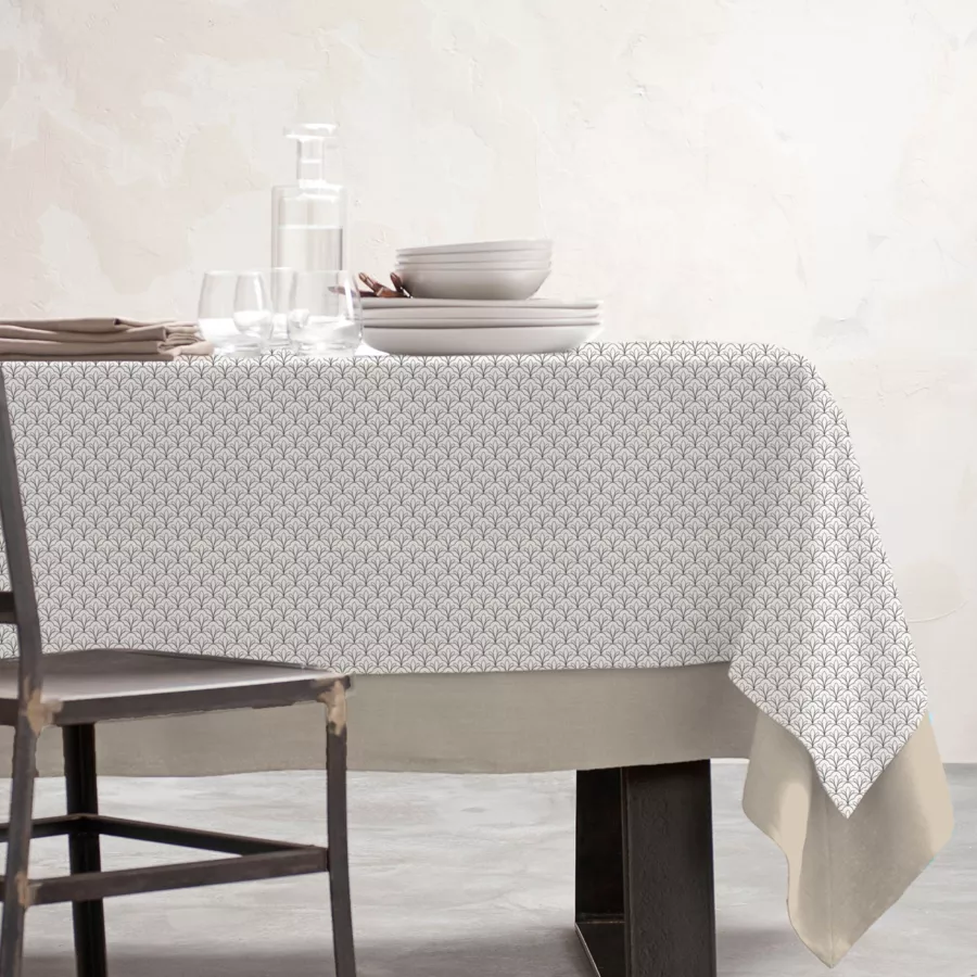 EM - Nappe en coton enduit 150 x 350 cm CLARA