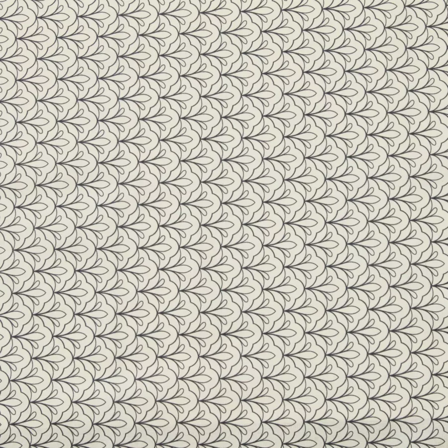 Tischdecke rechteckig Baumwolle beschichtet (150 x 250 cm) Clara Grau