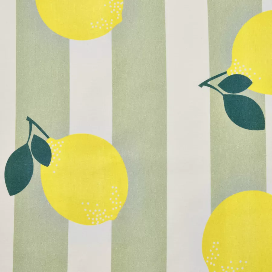 Tischdecke rechteckig Baumwolle beschichtet (150 x 350 cm) Antibes Grün