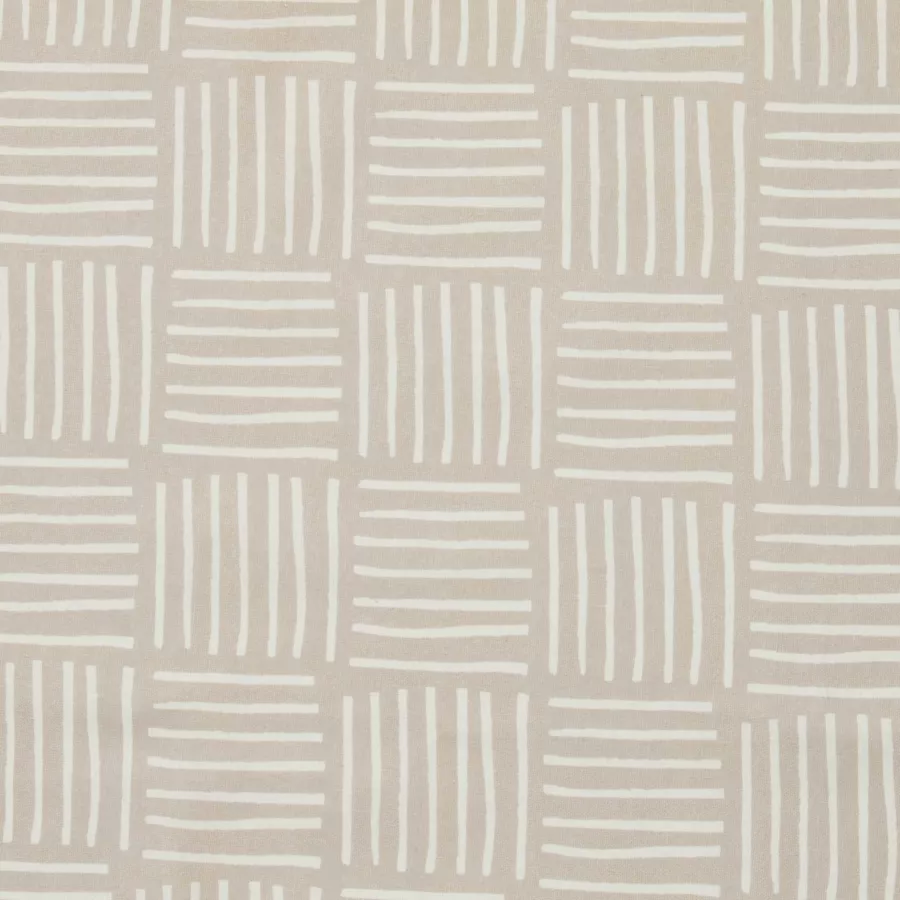 Tischdecke rechteckig Baumwolle beschichtet (150 x 350 cm) Paolo Beige