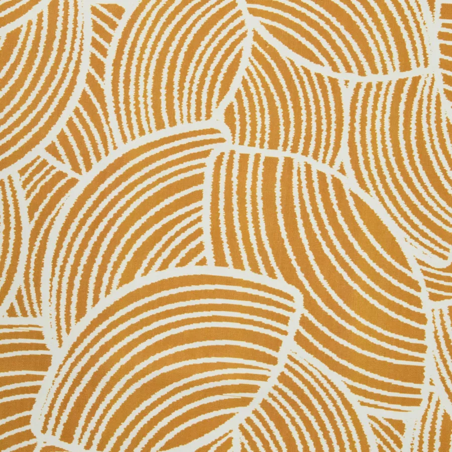 Tischdecke rechteckig Baumwolle beschichtet (150 x 250 cm) Sarah Honiggelb