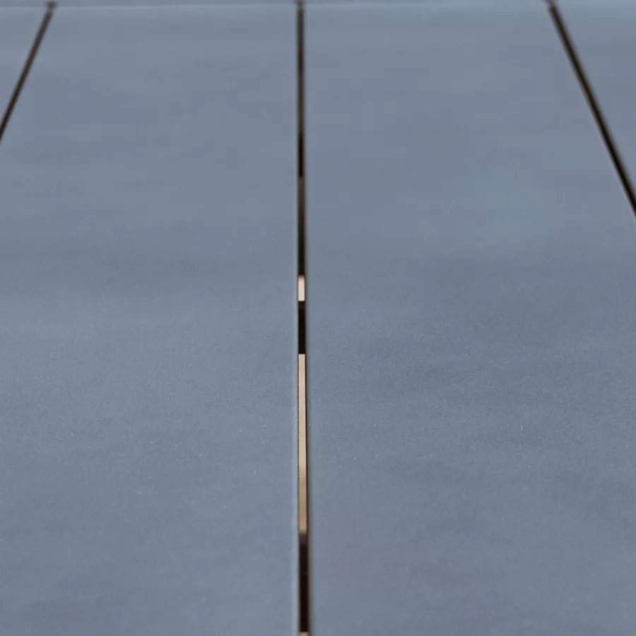 Rechthoekige tuintafel van aluminium 10 zitplaatsen (240 x 118 cm) Elba Antracietgrijs