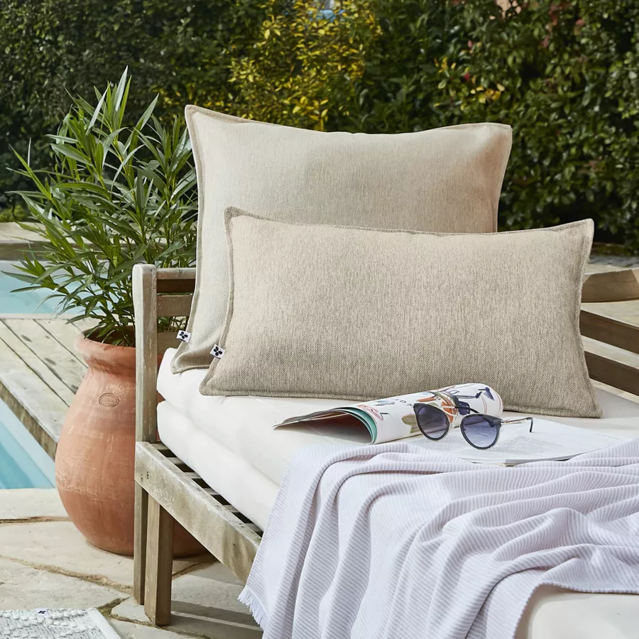 Housse de coussin 60 x 60 cm Polypropylne NAìA Sable