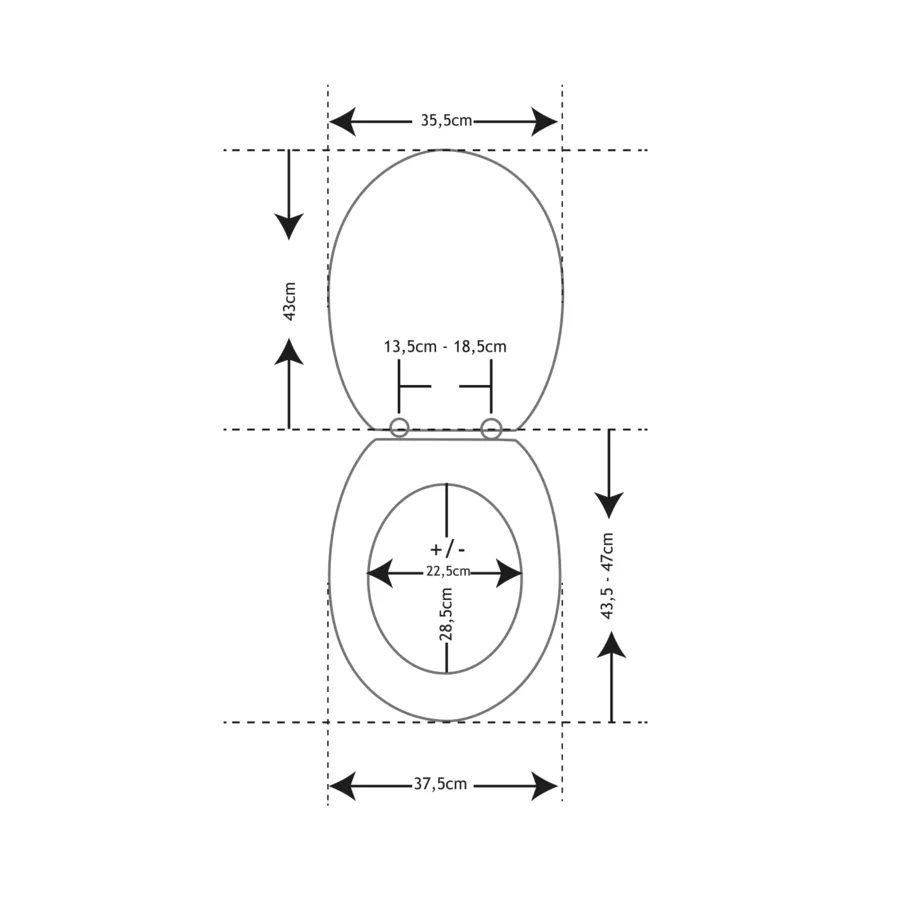 Copriwater effetto legno acacia Rustique Mimétisme