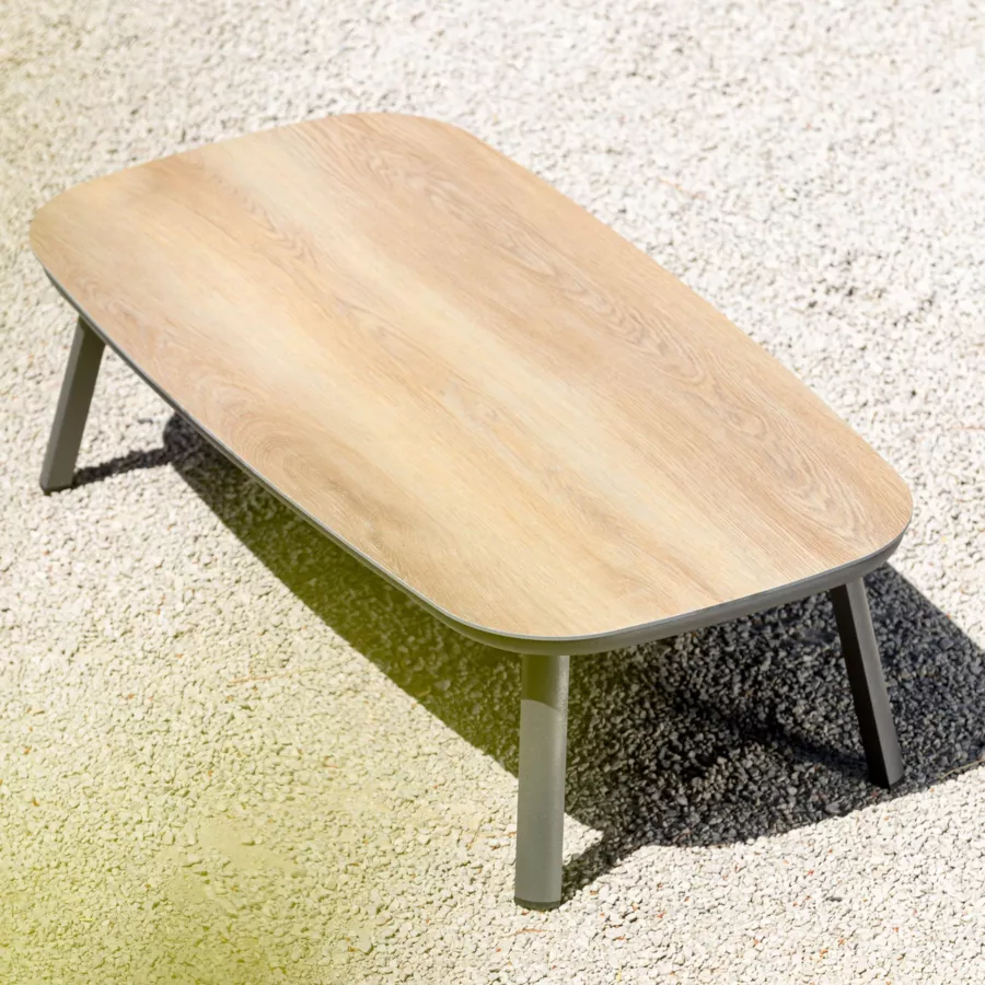 Conjunto de jardín en aluminio 4 plazas 4 piezas Amalfi Gris antracita