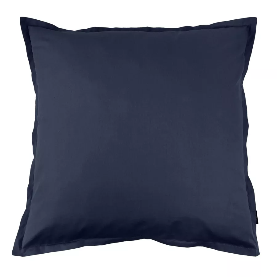 Kussensloop vierkant percal katoen (80 x 80 cm) Cali Donkerblauw