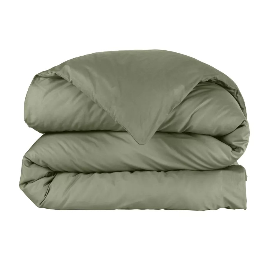Housse de couette percale de coton (200 x 200 cm) Cali Vert romarin