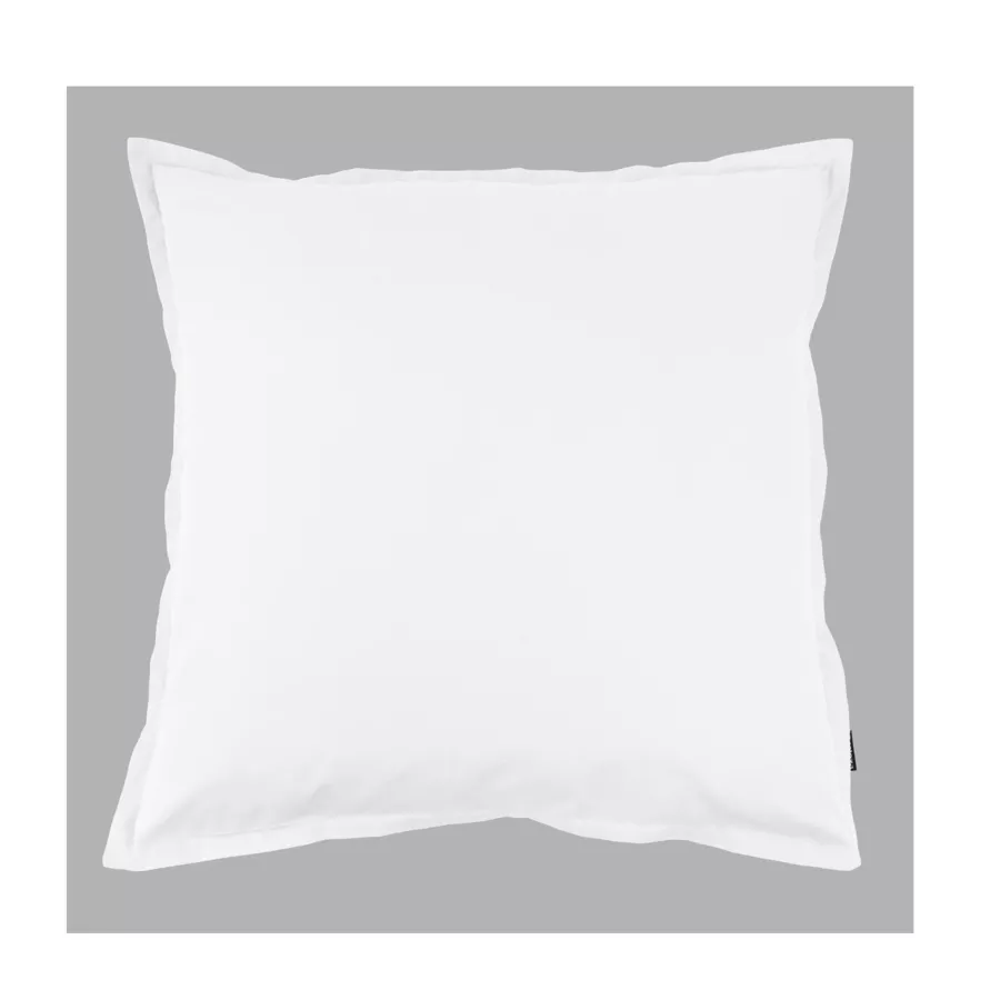 Kussensloop vierkant percal katoen (65 x 65 cm) Cali Wit