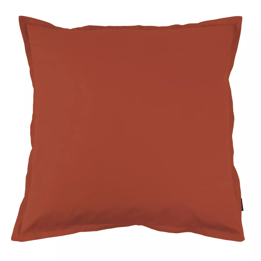 Funda de almohada cuadrada de percal de algodón (80 x 80 cm) Cali Terracota