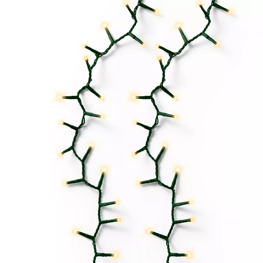 Ghirlanda luminosa 16 m 750 LED cavo verde Luxe Bianco caldo Champagne