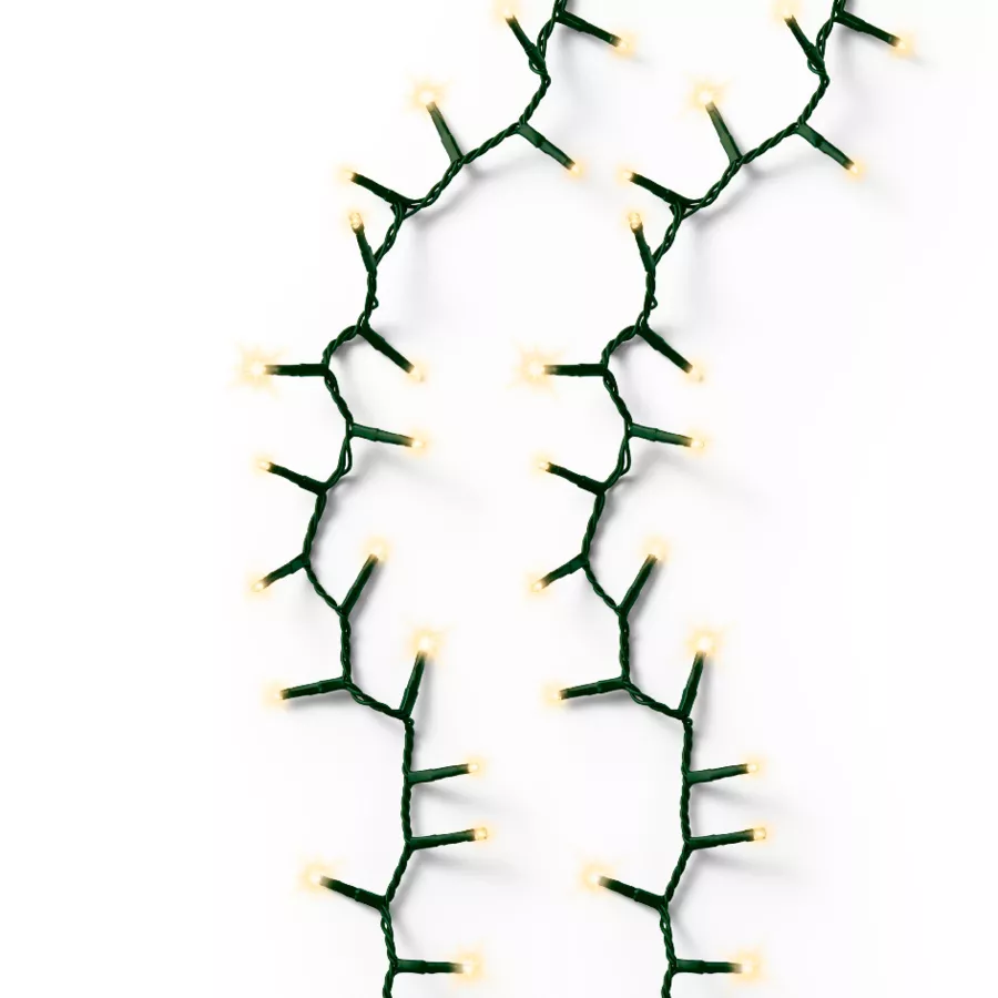 Ghirlanda luminosa 22,50 m 1000 LED cavo verde Luxe Bianco caldo Champagne