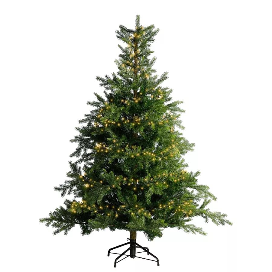 Ghirlanda luminosa 34 m 1500 LED cavo verde Luxe Bianco caldo Champagne