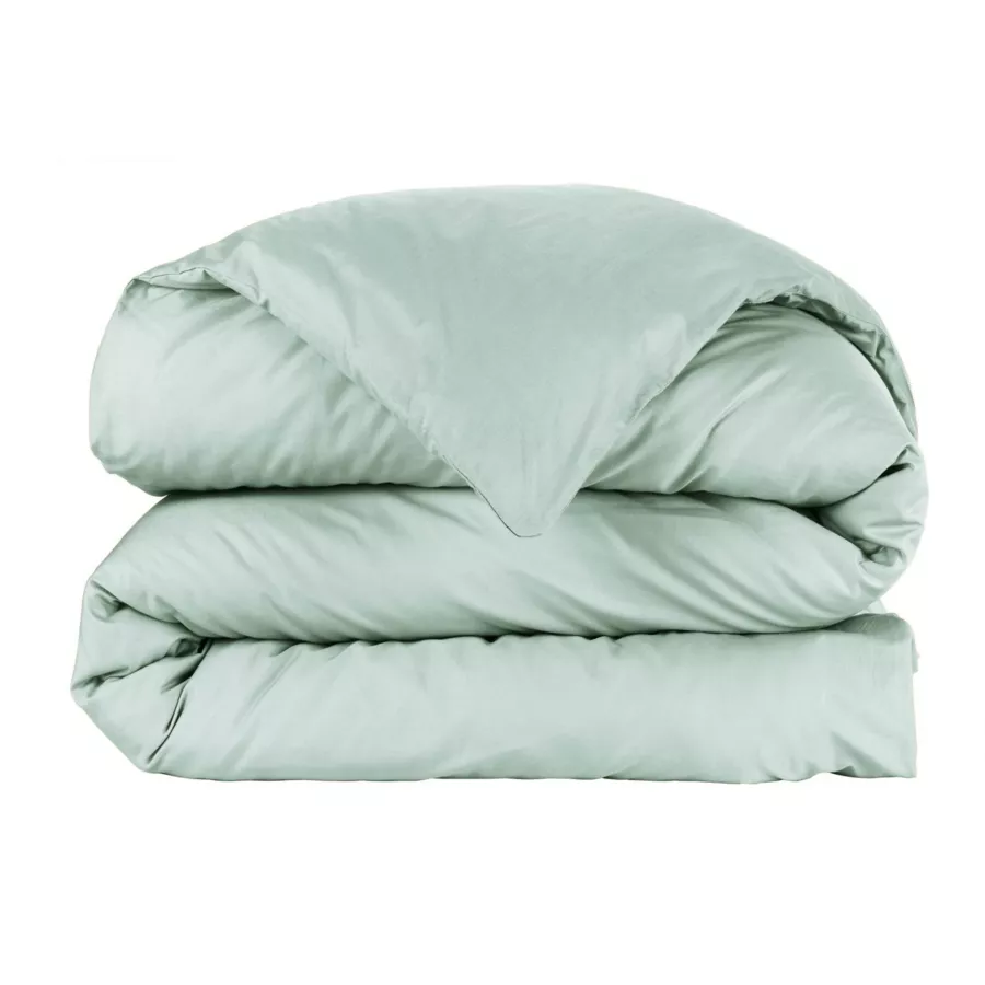 EM - Housse de couette 200 x 200 cm Percale unie CALI Eucalyptus