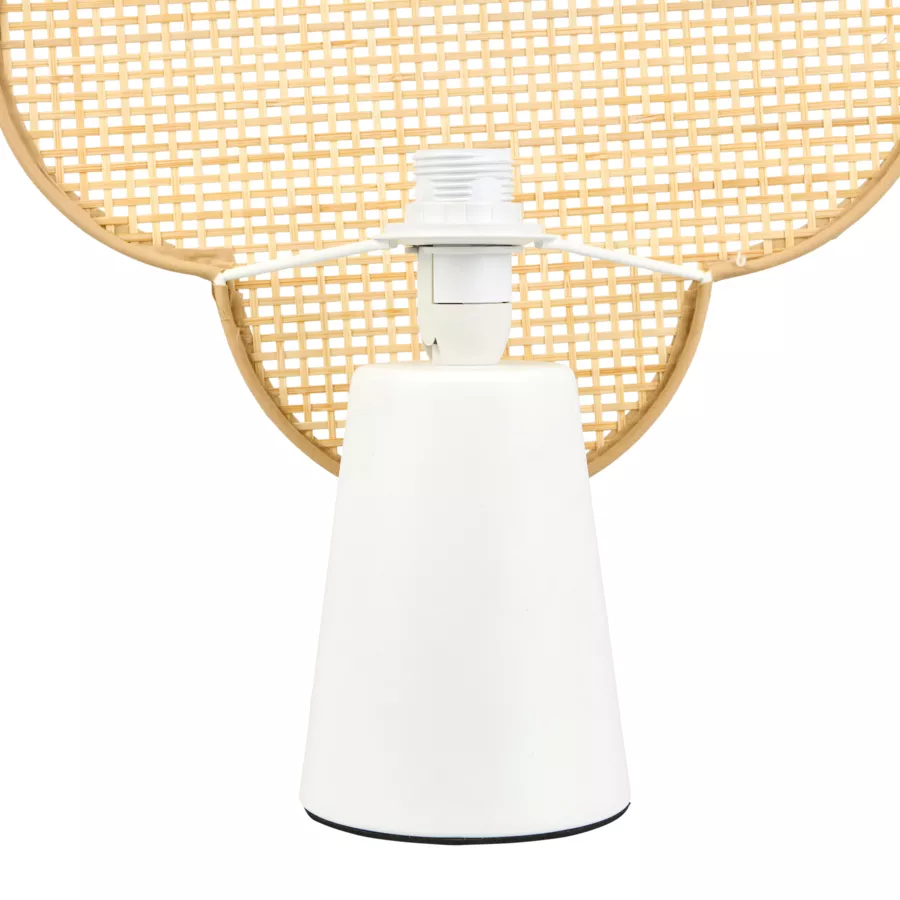 Bamboe tafellamp (H36 cm) Faustine Beige