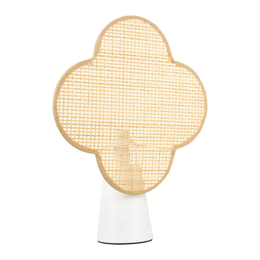 Bamboe tafellamp (H36 cm) Faustine Beige