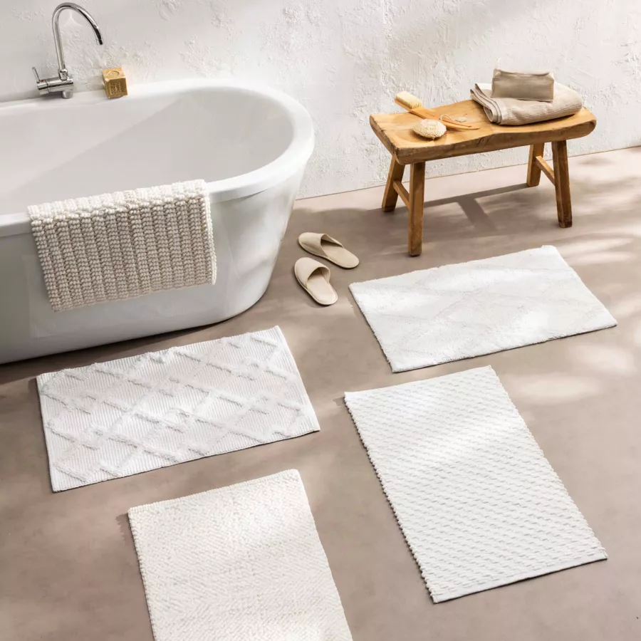 Tapis de Bain (50 x 80 cm) Voltis, Coton Fils Chenille