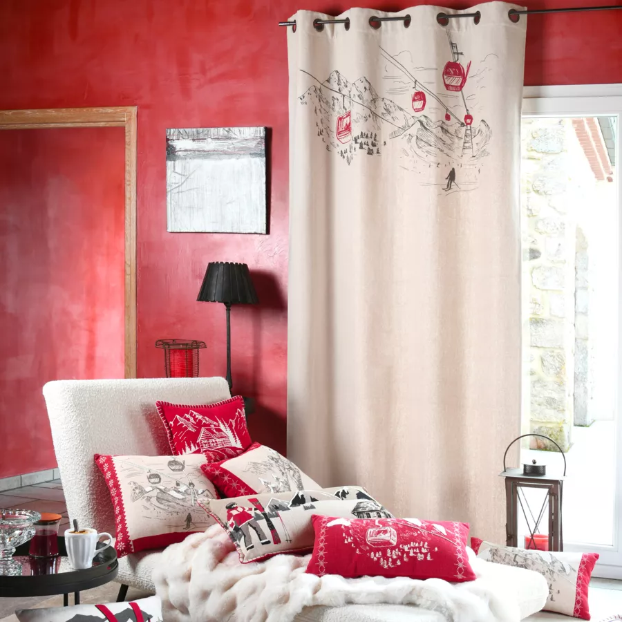 RIDEAU VILLARD ECRU 140X260