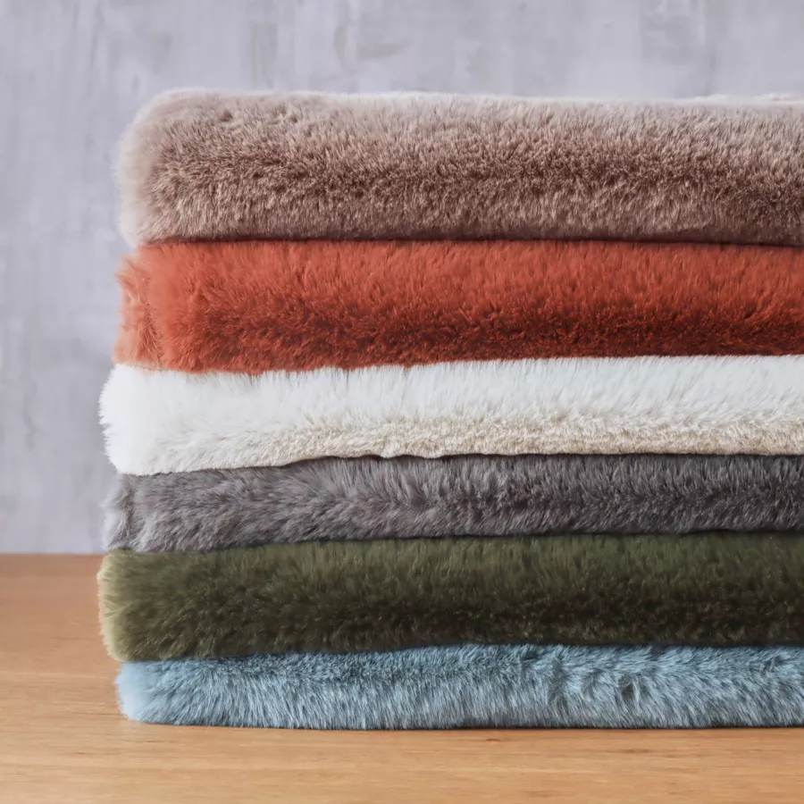 Plaid fausse fourrure (140 x 200 cm) Finn Bleu