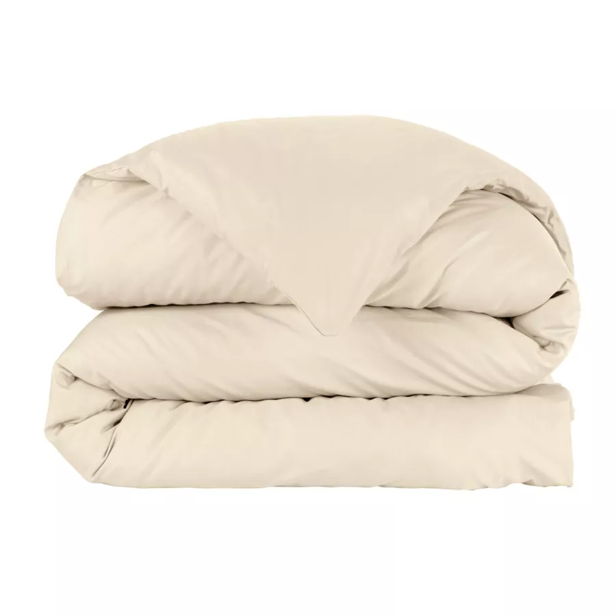 Housse de couette percale de coton (280 x 240 cm) Cali Beige