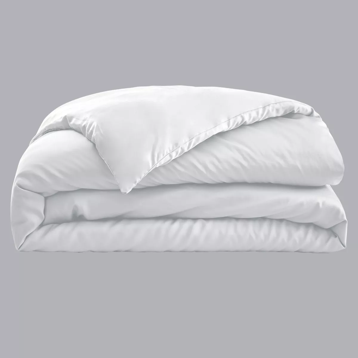 Funda nórdica en satén de bambú (240 cm) Salomé Blanco chantilly