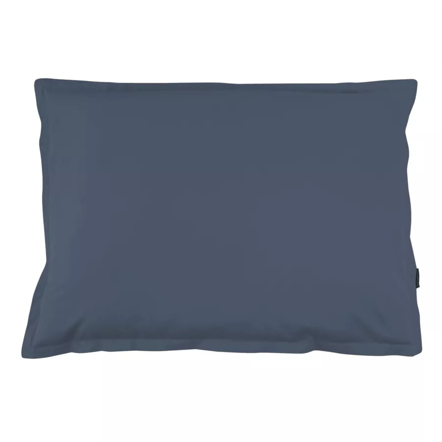 Funda de almohada rectangular de percal de algodón (70 cm) Cali Azul marino