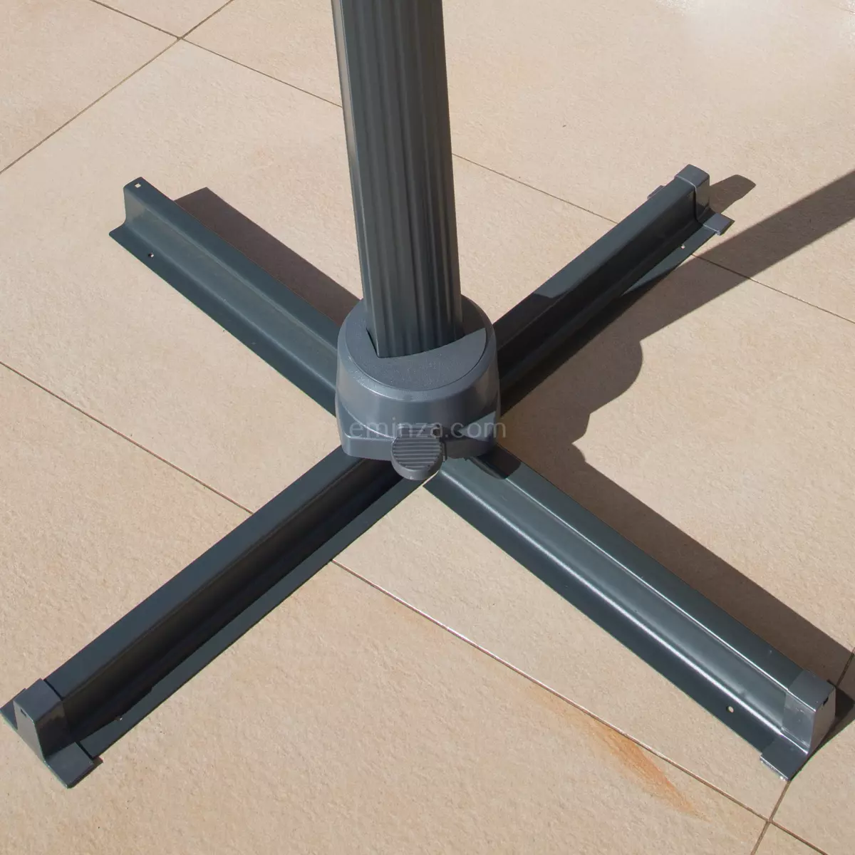 Rechteckiger Ampelschirm Bahia (L400 x B300 cm) - Anthrazitgrau 4