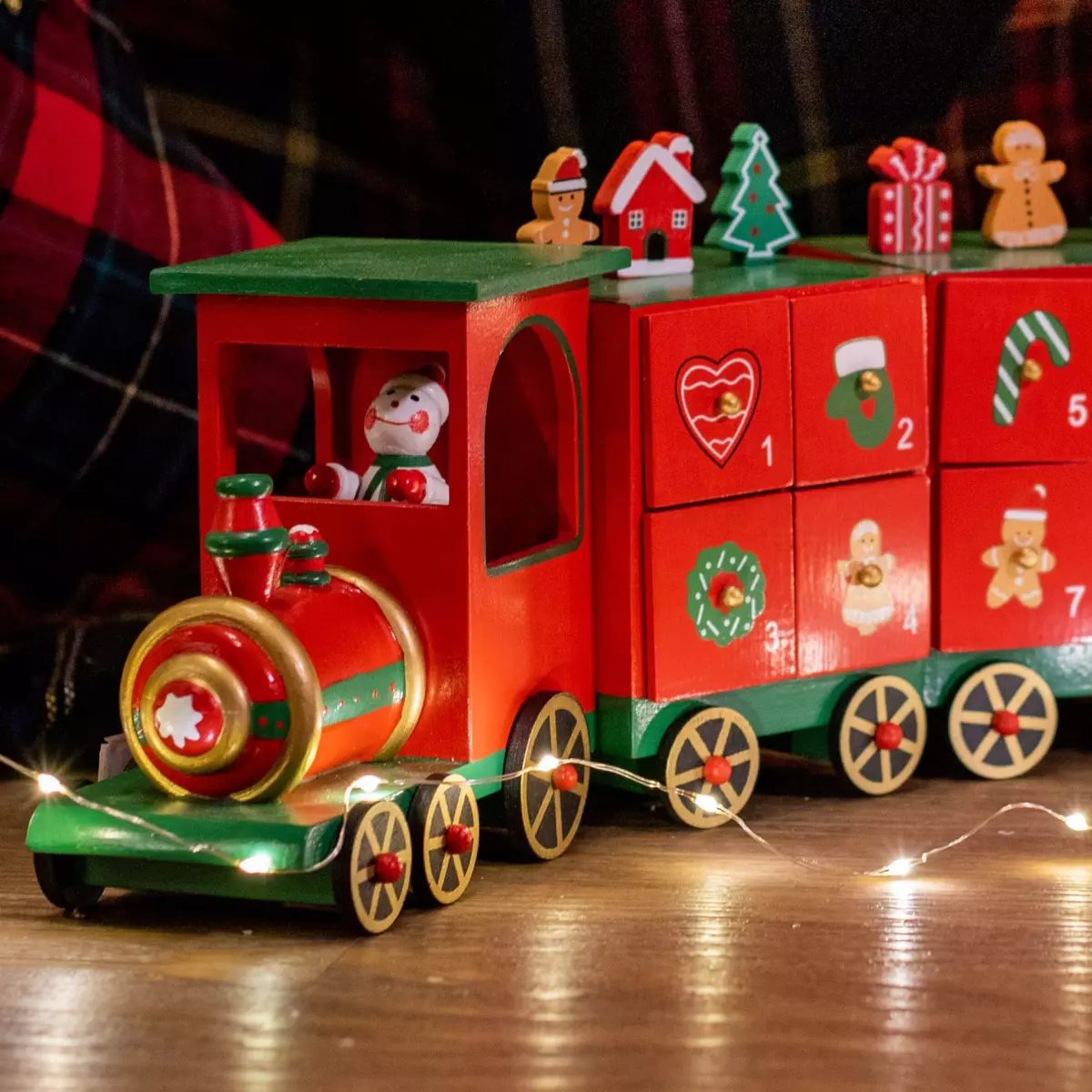 Calendrier de l'Avent petit train rouge Rouge 2