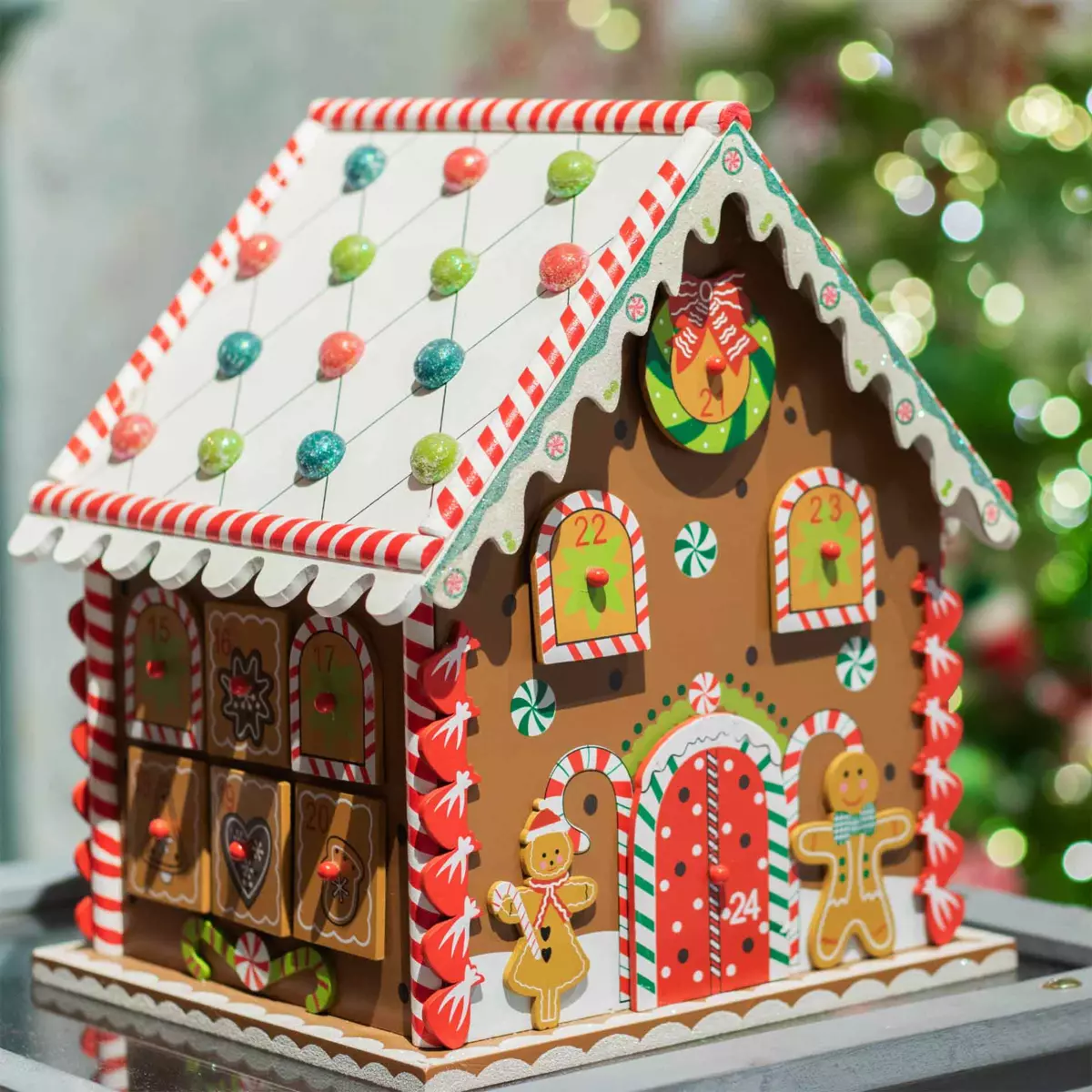 Adventskalender Hütte Naturfarben 2