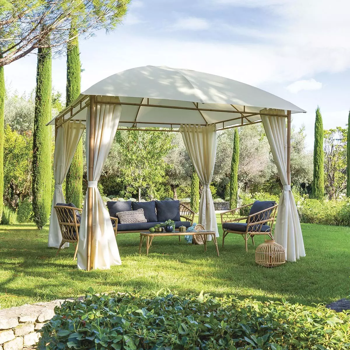 Telo gazebo Sawara (3 x 3 m) - Avorio 2