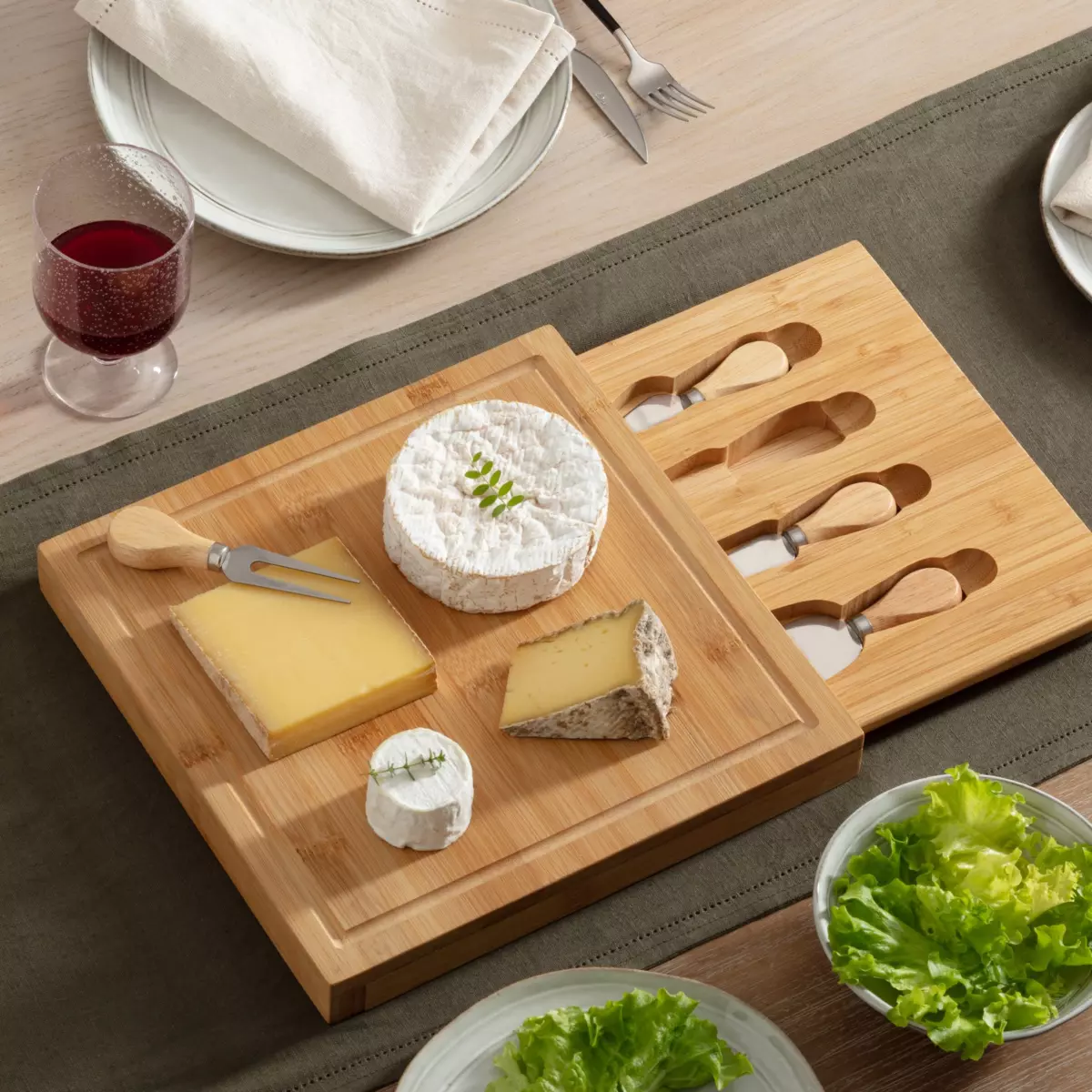Plateau de fromage bambou Siao Beige