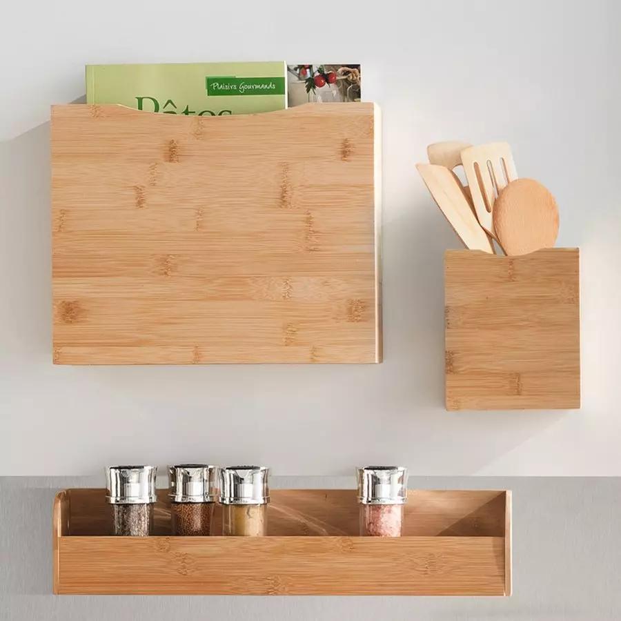 Contenitore magnetico per utensili Siao Marrone naturale 2