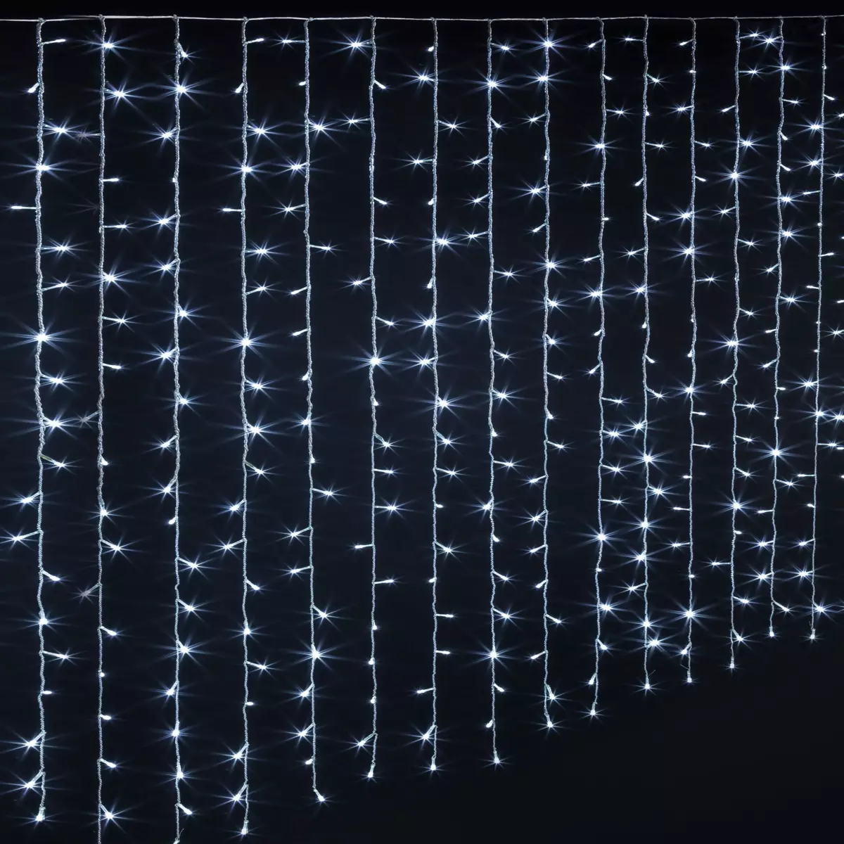 Rideau lumineux H2 m 400 LED Blanc froid 1