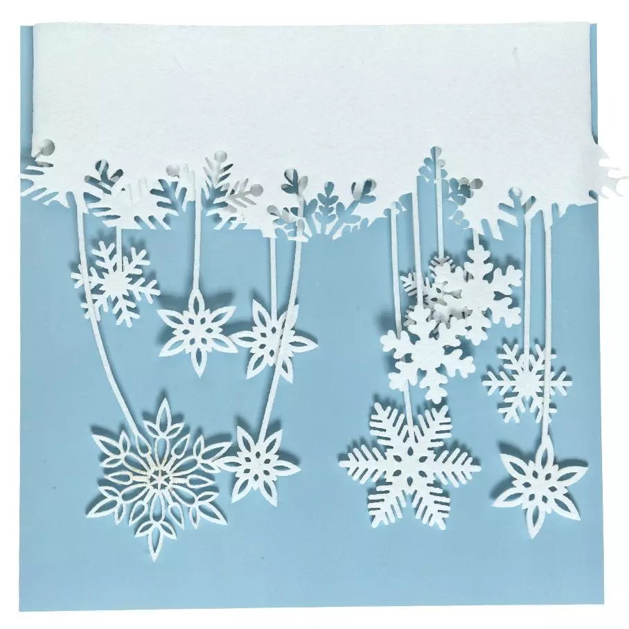 Fensterdekoration Schneeflocken 1