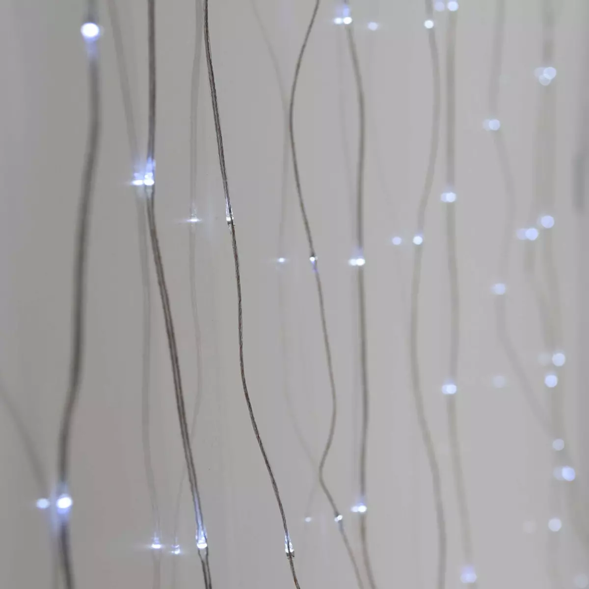 Lichtervorhang H1,90 m Kaltweiß 400 Micro LEDs 1