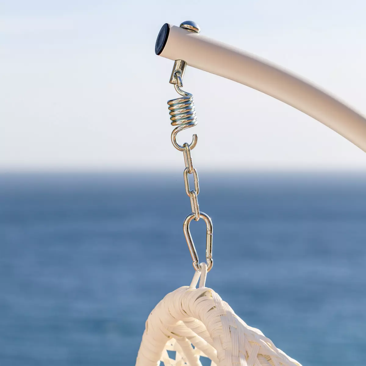 Hängekorbsessel Coral - Weiß 4