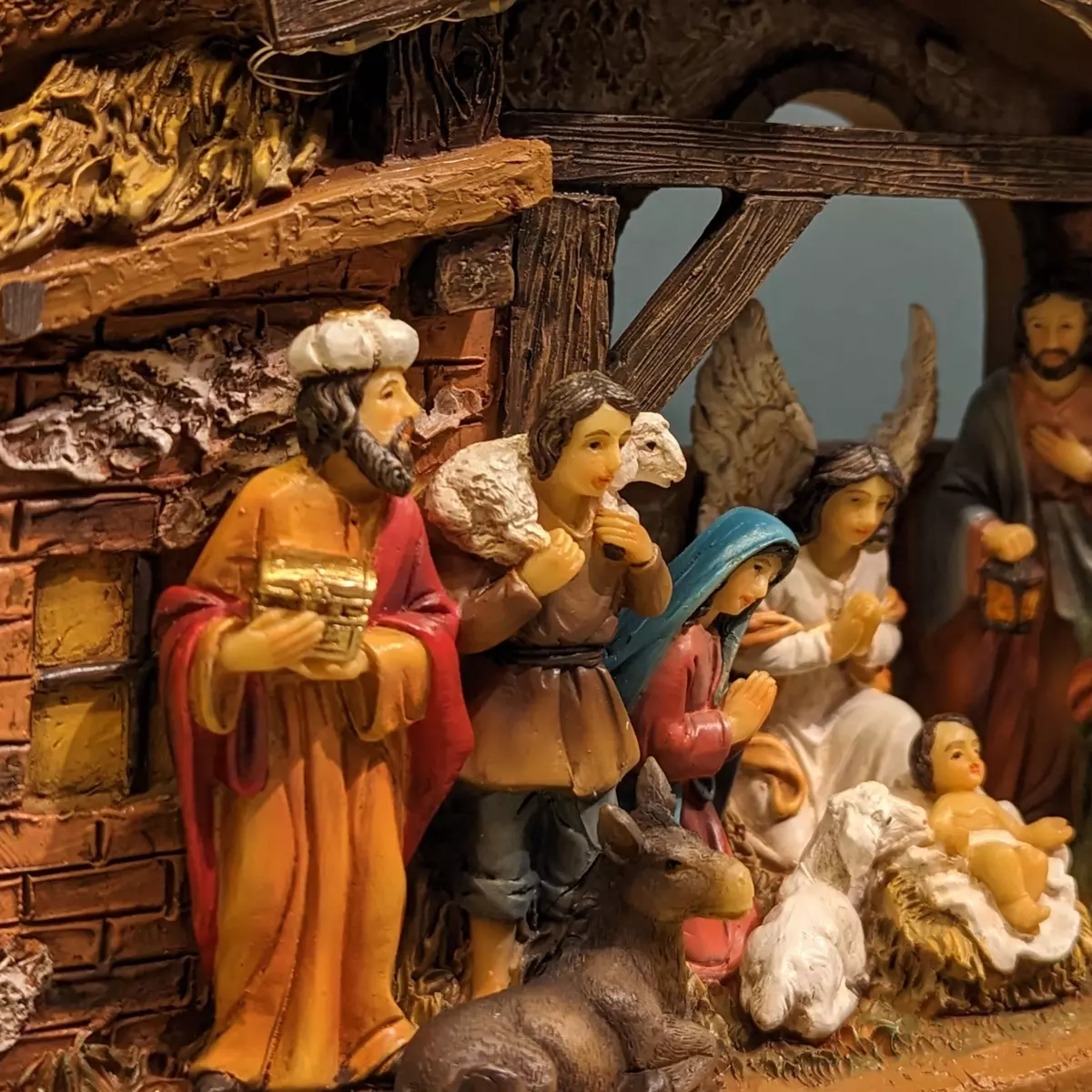 Komplette Weihnachtskrippe Sainte-Julia