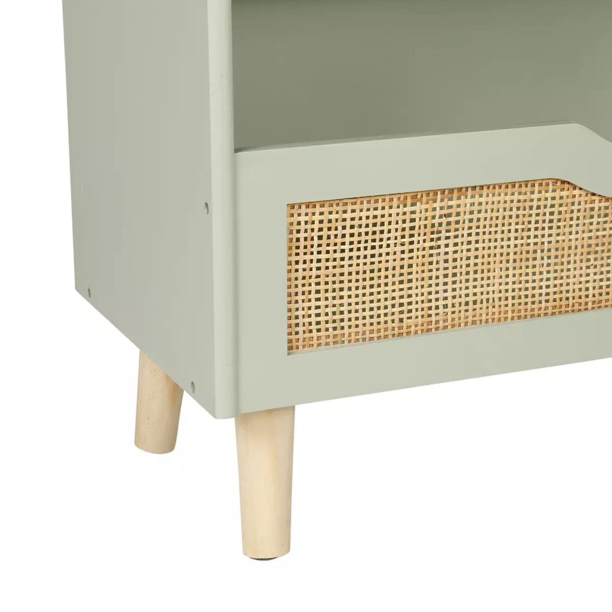 Bibliothèque enfant cannage César Verte 3