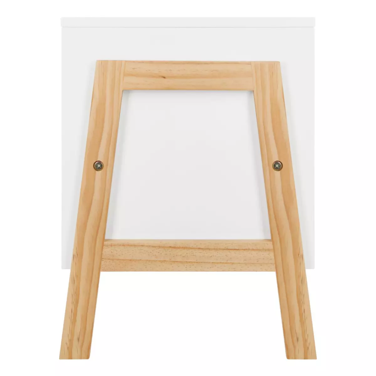 Børneopbevaring med dobbelt rum (H40 cm) Skrift Hvid