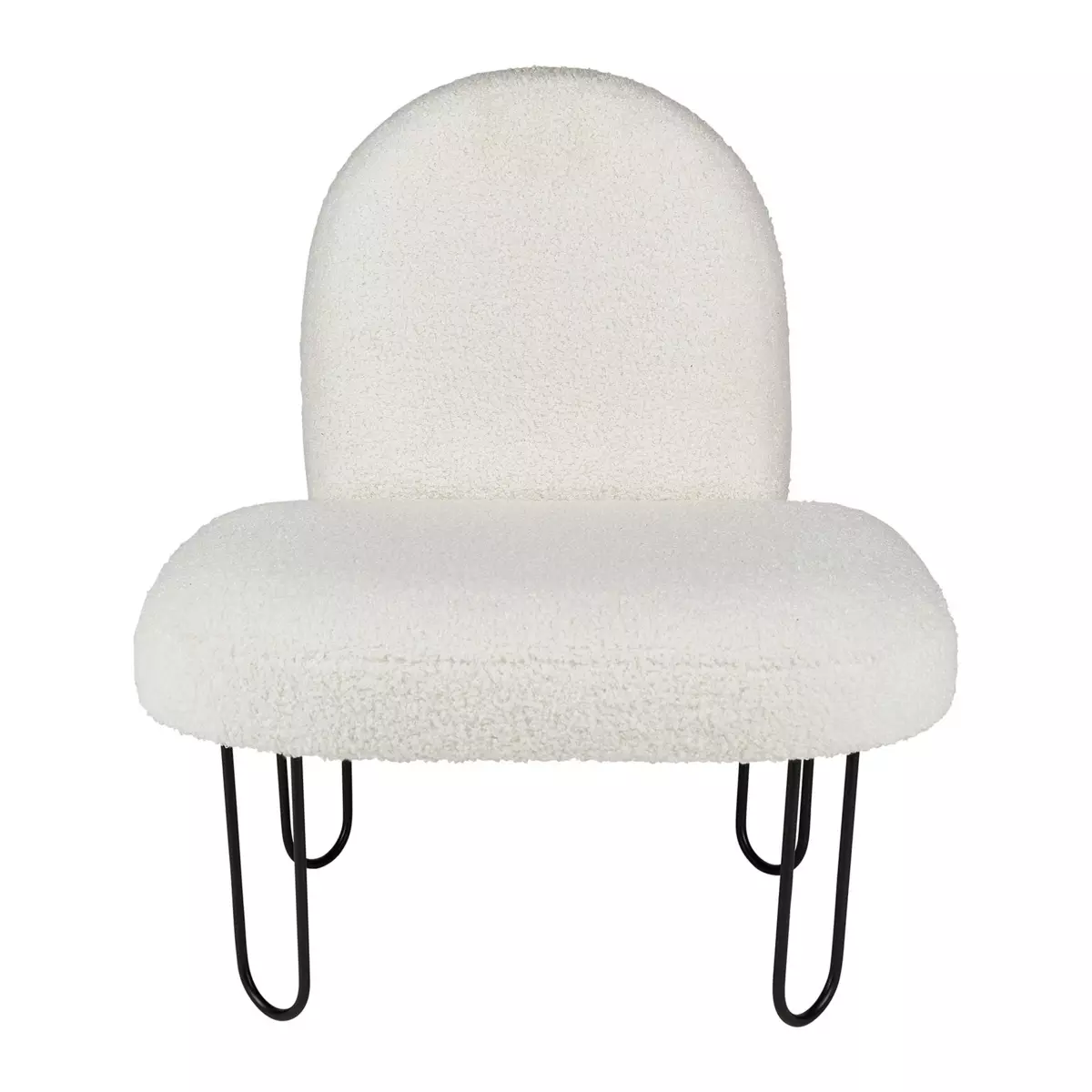 Fauteuil enfant velours Augustin Blanc 2