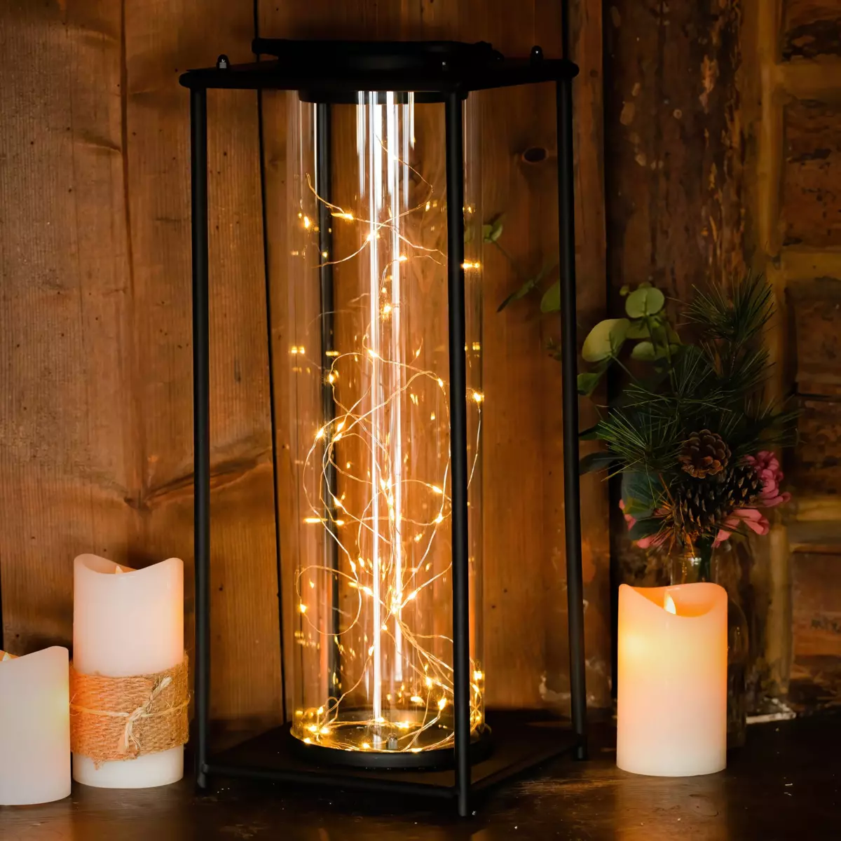 Lanterne solaire Piwy - Noir 1