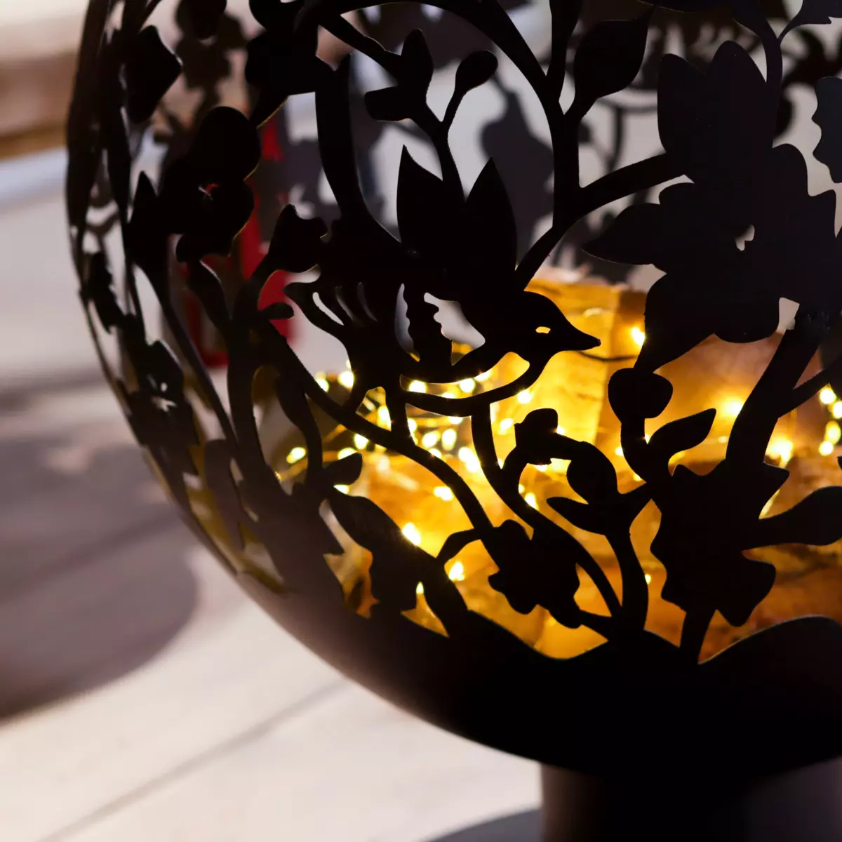 Chimenea brasero calado Negro 2