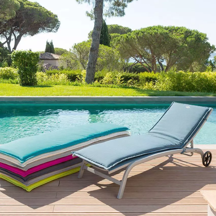 Coussin de transat déhoussable (L190 cm) Korai  Taupe 3