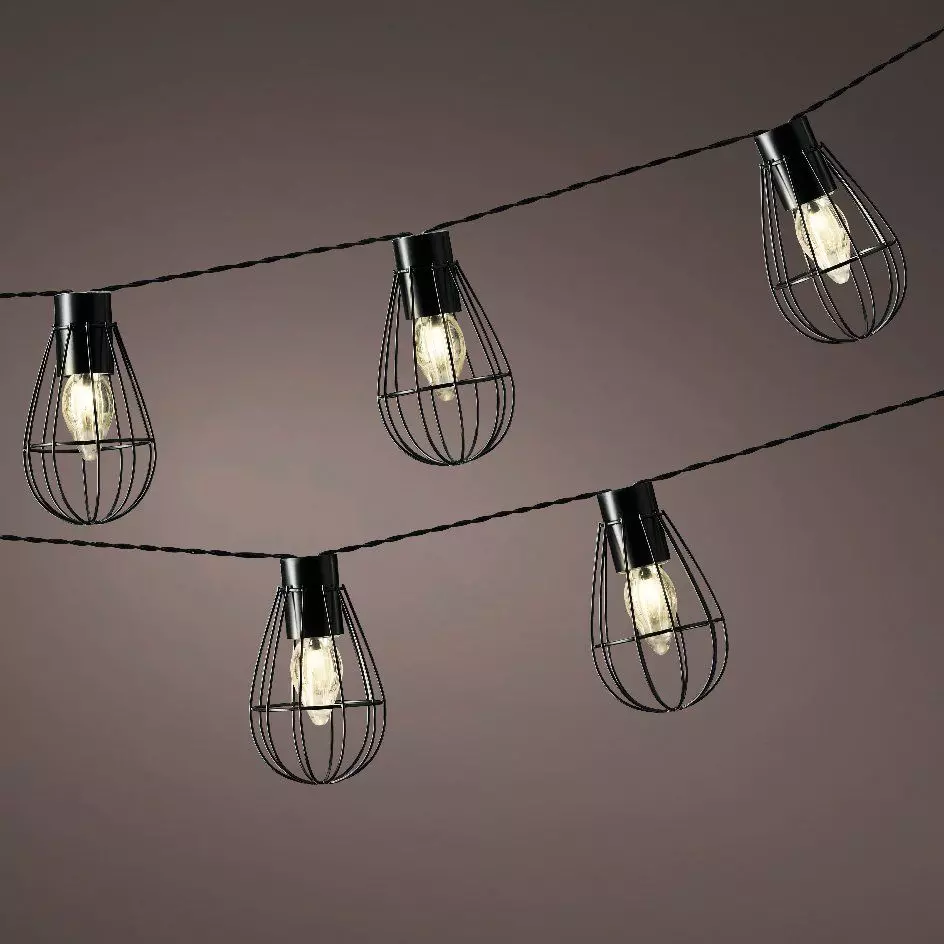 Guirlande lumineuse solaire Cage 3,5 m - Blanc chaud 8 LED 3
