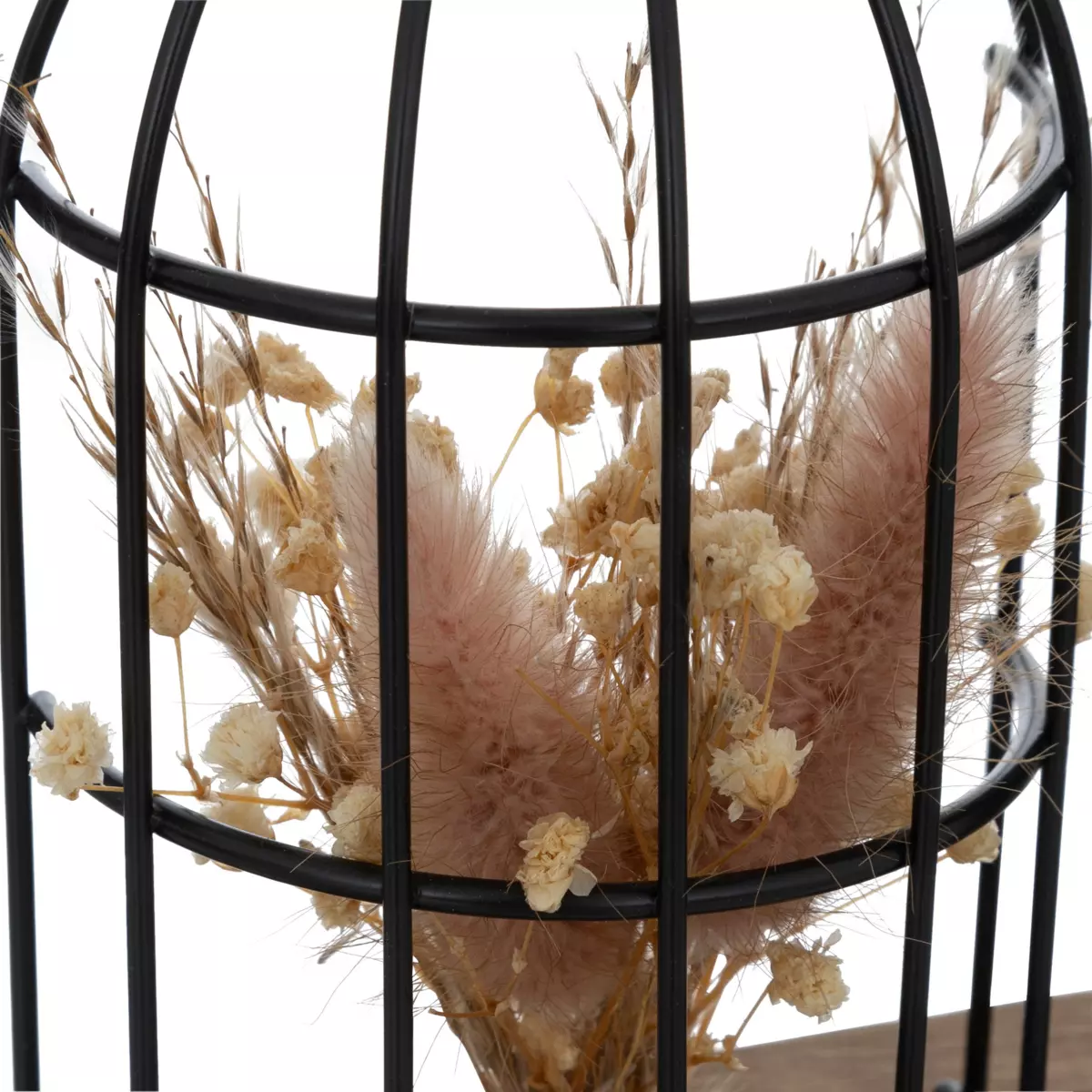 Dekorativ kalender i træ og metal til bordplacering